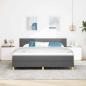 Preview: Boxspringbett mit Matratze & LED Dunkelgrau 180x200 cm Stoff