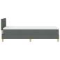 Preview: Boxspringbett mit Matratze & LED Dunkelgrau 80x200 cm Stoff