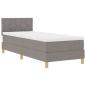 Preview: Boxspringbett mit Matratze & LED Taupe 80x200 cm Stoff