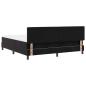 Preview: LED Boxspringbett mit Matratze Schwarz 180x200 cm Samt