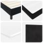 Preview: LED Boxspringbett mit Matratze Schwarz 200x200 cm Samt