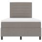 Preview: Boxspringbett mit Matratze & LED Taubengrau 120x190 cm Stoff