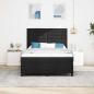 Preview: Boxspringbett mit Matratze mit LED Schwarz 140 x 190 cm Stoff