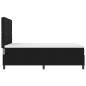 Preview: LED Boxspringbett mit Matratze Schwarz 140x200 cm Stoff