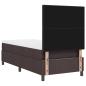 Preview: Boxspringbett mit Kopfteil Dunkelbraun 80 x 200 cm Stoff