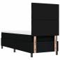 Preview: Boxspringbett mit Matratze & LED Schwarz 80x200 cm Stoff