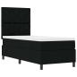 Preview: Boxspringbett mit Matratze & LED Schwarz 80x200 cm Stoff