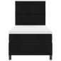 Preview: Boxspringbett mit Matratze & LED Schwarz 100x200 cm Stoff