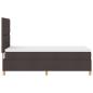 Preview: Boxspringbett mit Matratze & LED Dunkelbraun 80x200 cm Stoff