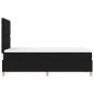 Preview: LED Boxspringbett mit Matratze Schwarz 120x200 cm Stoff