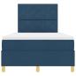 Preview: Boxspringbett mit Matratze & LED blau 120x200 cm Stoff