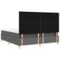 Preview: Boxspringbett mit Matratze & LED Dunkelgrau 180x200 cm Stoff