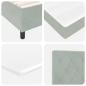 Preview: LED Boxspringbett mit Matratze Hellgrau 100x200 cm Samt