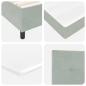Preview: LED Boxspringbett mit Matratze Hellgrau 120x190 cm Samt