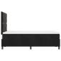 Preview: LED Boxspringbett mit Matratze Schwarz 120x200 cm Samt