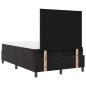 Preview: LED Boxspringbett mit Matratze Schwarz 120x200 cm Samt