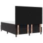 Preview: LED Boxspringbett mit Matratze Schwarz 140x200 cm Samt