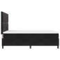 Preview: LED Boxspringbett mit Matratze Schwarz 140x200 cm Samt