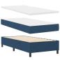 Preview: LED Boxspringbett mit Matratze Blau 80x200 cm Stoff