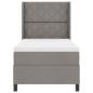 Preview: LED Boxspringbett mit Matratze Taupe 100x200 cm Stoff