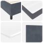 Preview: LED Boxspringbett mit Matratze Dunkelgrau 80x200 cm Samt