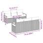 Preview: Sofa Set mit Kissen 7 pcs Hellgrau Poly Rattan