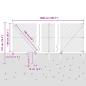 Preview: Drahtzaun mit 7 Spike-Posts 1,4x10 m verzinkter Stahl