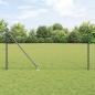 Preview: ARDEBO.de - Kettengliedzaun mit 7 Spike-Posts 1x10 m verzinkter Stahl