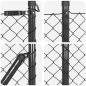 Preview: Kettengliedzaun mit 13 Spike-Posten 0,8x25 m verzinkter Stahl