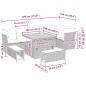 Preview: Garten-Sofa-Set mit Kissen mit Speicher 9 pcs Beige und Creme