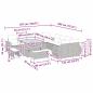 Preview: Garten-Sofa-Set 13 stk. 13-Sitzanzahl Beige und Creme