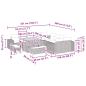 Preview: Gartensofa-set 13 stk. Beige und Creme Poly-Rattan