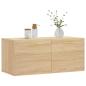 Preview: Wandschrank Sonoma-Eiche 80x36,5x35 cm Holzwerkstoff