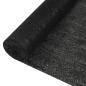 Preview: Zaunblende Schwarz 1,2x50 m HDPE 195 g/m²