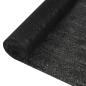 Preview: Zaunblende Schwarz 1,2x50 m HDPE 195 g/m²