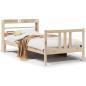Preview: Bettgestell mit Kopfteil ohne Matratze 90x190 cm
