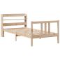 Preview: Bettgestell mit Kopfteil ohne Matratze 90x190 cm