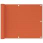 Preview: ARDEBO.de - Balkon-Sichtschutz Orange 75x300 cm HDPE