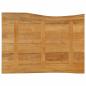 Preview: Tischplatte mit Baumkante 90x60x3,8 cm Massivholz Mango