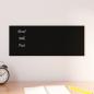 Preview: ARDEBO.de - Magnettafel Wandmontage Schwarz 50x20 cm Hartglas