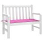 Preview: Gartenbankkissen Rosa 120x50x4 cm Oxford-Stoff