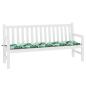 Preview: Gartenbank-Auflage Blattmuster 180x50x4 cm Oxford-Gewebe