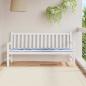 Preview: ARDEBO.de - Gartenbank-Auflage Blau Weiß Gestreift 180x50x4cm Oxford-Gewebe