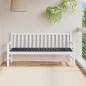 Preview: ARDEBO.de - Gartenbank-Auflage Schwarz Karomuster 180x50x4 cm Oxford-Gewebe