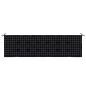 Preview: Gartenbank-Auflage Schwarz Karomuster 180x50x4 cm Oxford-Gewebe