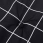 Preview: Gartenbank-Auflage Schwarz Karomuster 180x50x4 cm Oxford-Gewebe