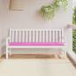 Preview: ARDEBO.de - Gartenbank-Auflage Rosa 180x50x4 cm Oxford-Gewebe