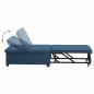 Preview: Schlafsofa 3-in-1 Ausziehbares Design Blau Stoff