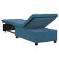 Preview: Schlafsofa 3-in-1 Ausziehbares Design Blau Samt
