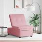 Preview: Sofa Bett 3-in-1 Ausziehbares Design Rosa Velours
